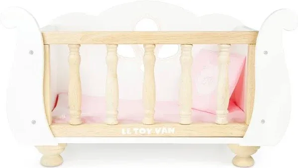 Le Toy Van Sleigh Doll Cot & Crib