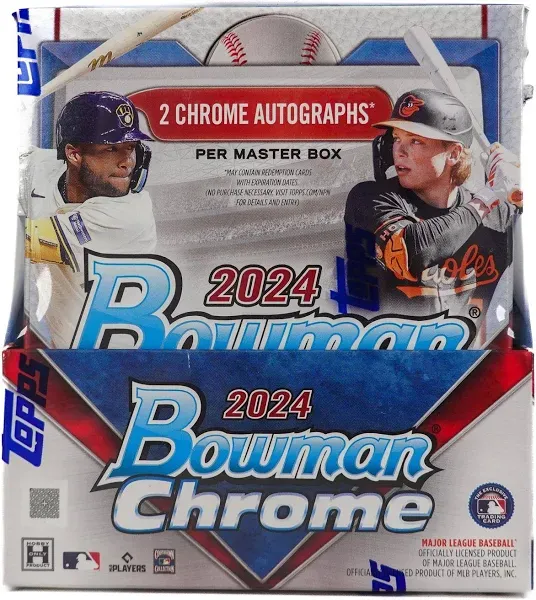 2024 Bowman Chrome Baseball Factory Sealed Hobby Box