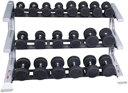 Body Solid 3 Tier Saddle Dumbbell Rack