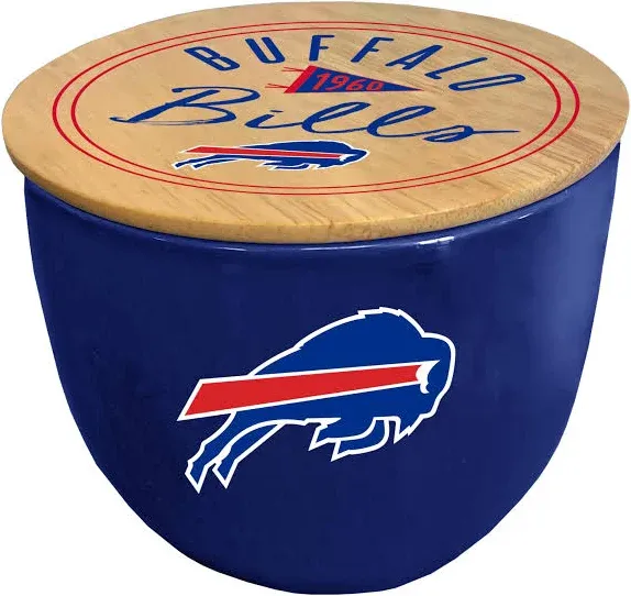 Pegasus Sports NFL Buffalo Bills Script Circle Logo Ceramic Candle