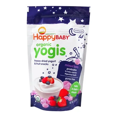 Happy Baby Organics Yogis Freeze-Dried Yogurt & Fruit Snacks