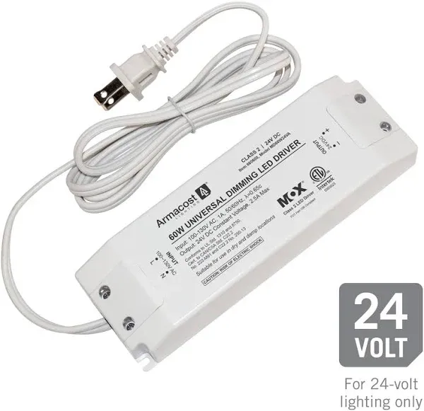 Armacost White 60 Watt LED Power Supply Dimmable Model#860600