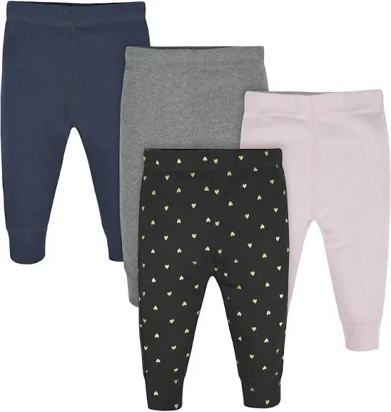 Gerber Baby Girls 4-Pack Active Pants