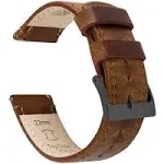 Weathered Brown Leather Watch Band Watch Band