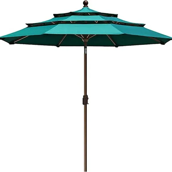 Aeocia Multicolor Sunumbrella 9ft/6ft/10x6.5ft Patio Market Outdoor Ta