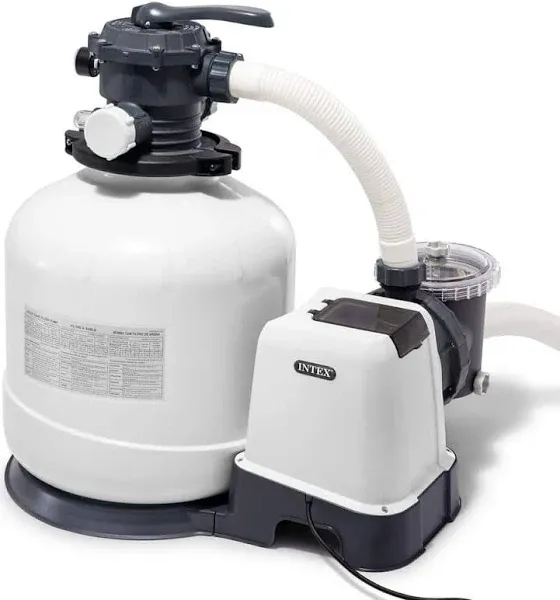 Intex 26651EG Krystal Clear 3000 GPH Above Ground Swimming Pool Sand Filter Pump