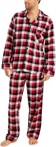 Hanes Men's Flannel Pajama Set Plaid