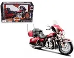 2013 Harley Davidson FLHTK Electra Glide Ultra Limited Red Bike Motorcycle Model 1/12 by Maisto