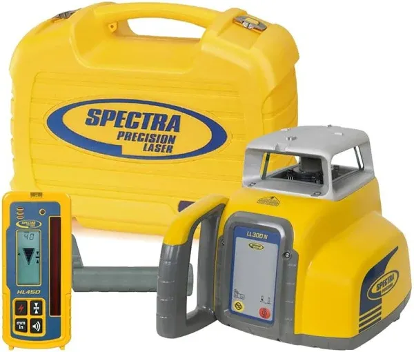 Spectra Precision Laser LL300N Automatic Self-Leveling Level w/HL450