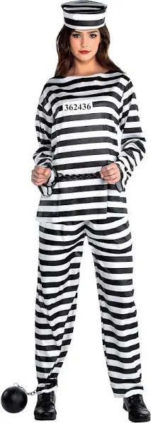 Amscan Lady Lawless Prisoner Costume