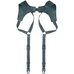 , Leather Renaissance Suspenders, Vintage Men&#039;s Back Support Harness, Metal H...