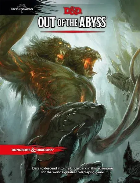 2015 WIZARDS of the COAST DUNGEONS &amp; DRAGONS OUT of the ABYSS ADVENTURE NEW