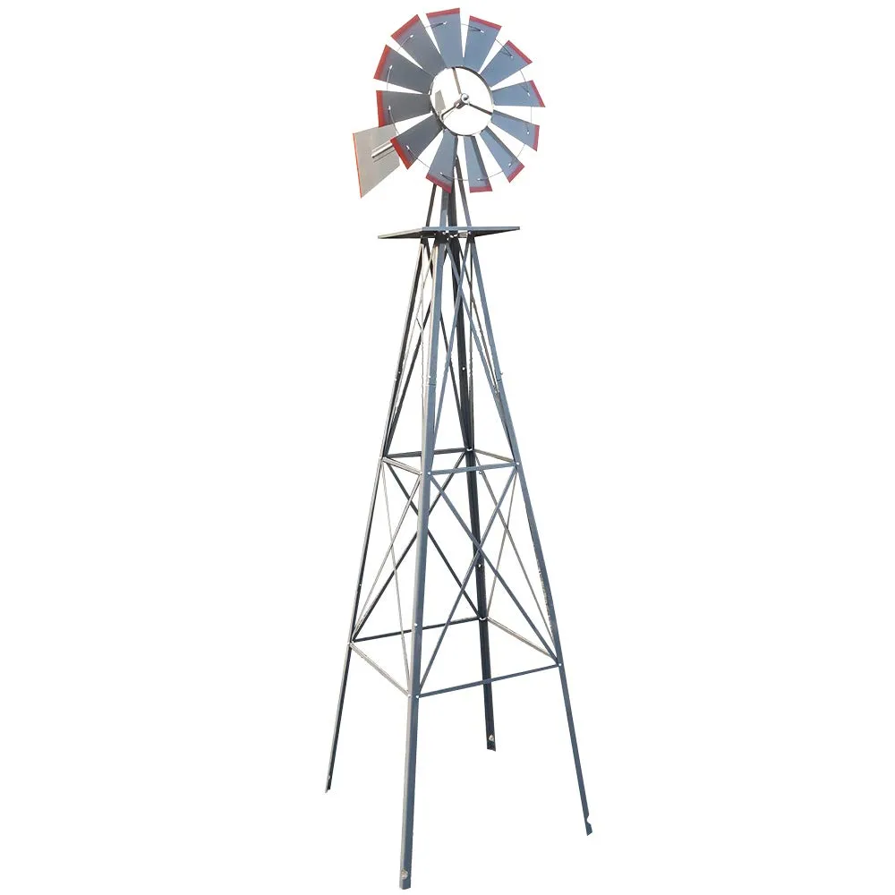 8ft Garden Ornamental Windmill Weather Vane