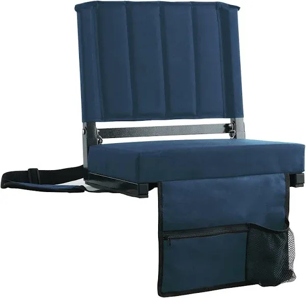 Stadium Seats with Back Support Bleacher Chairs with Back and Cushion Thick Padd