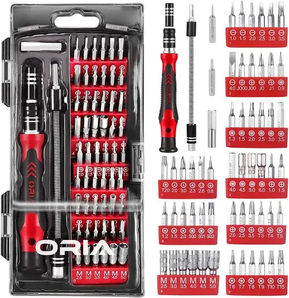 ORIA Precision Screwdriver Kit, Mini Screwdriver Set, 60 in 1 Small Screwdriver 