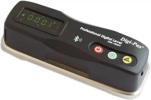 Digi-Pas 2-Axis Smart Master Precision Level DWL1500XY Bluetooth, 0.0002"/ft (0.02 mm/M) (With NIST Certificate)