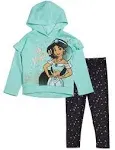 Disney Princess Jasmine Toddler Girls Pullover Fleece Hoodie and Leggings Outfit Set Infant to Big Kid