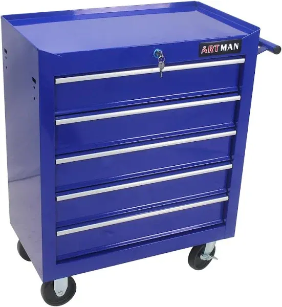 Tool Cart on Wheel Rolling 5 Drawers Tool Chest Tool Storage for Garage Workshop