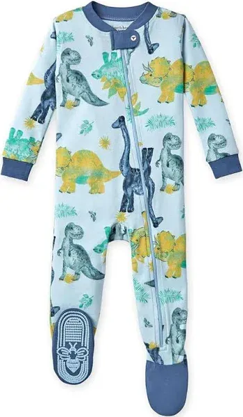 Burt's Bees Baby Mega Dino Friends Organic Baby One-Piece Sleeper