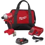 Milwaukee M18 1/4" Compact Brushless Hex Impact Driver Kit