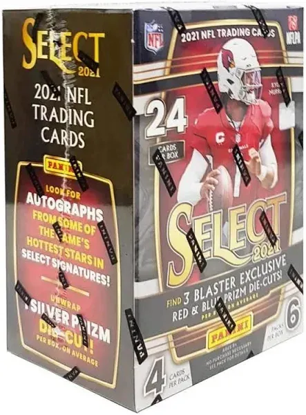 Panini 2021 Select NFL Trading Cards Box - 24 Cards