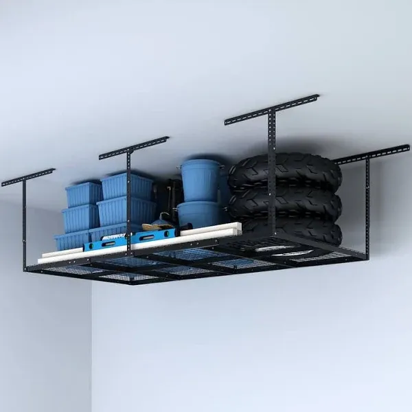 Eshelf Stability Heavy Duty Overhead Adjustable Ceiling Storage Rack Garage Storage