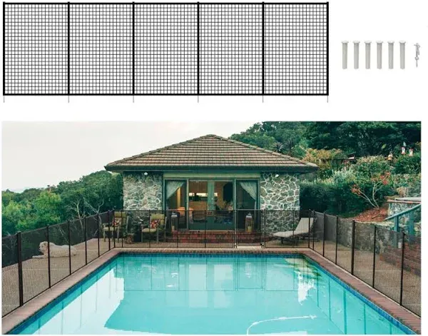 Pool Fellows 4 ft. H x 15 ft. DIY Removable Safety Pool Fence