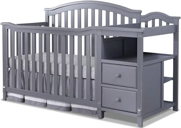 Sorelle Berkley 4 in 1 Crib & Changer - Gray