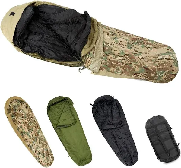 MT Army Military Modular Sleeping Bags System Multi Layered with Bivy Cover for All Season Multicam