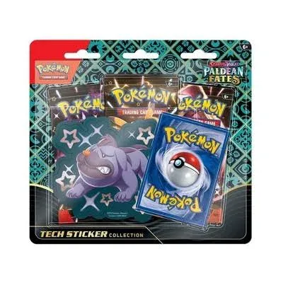 Pokemon Scarlet &amp; Violet: Paldean Fates Tech Sticker Collection - New - Sealed