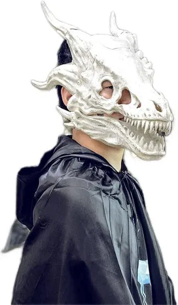 RRANYF Dino Mask Moving Jaw Decor-Tyrannosaurus Rex Mask，Movable Dragon,Cosplay Mask Party Birthday Halloween…