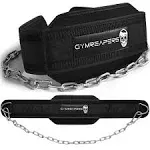  Dip Belt With Chain For Weightlifting, Pull Ups, Dips - Heavy Duty Steel Black