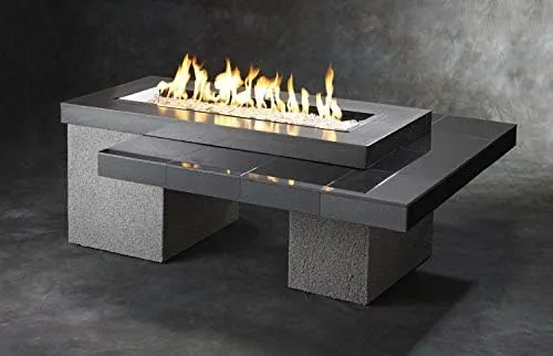 Outdoor GreatRoom UPTOWN Linear Gas Fire Pit Table