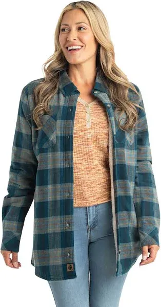 🆕 Legendary Whitetails Women&#x27;s Open Country Shacket Shirt Jacket XLarge