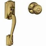 Schlage FE285-CAM-GEO Camelot Lower Handleset Featuring the - Brass