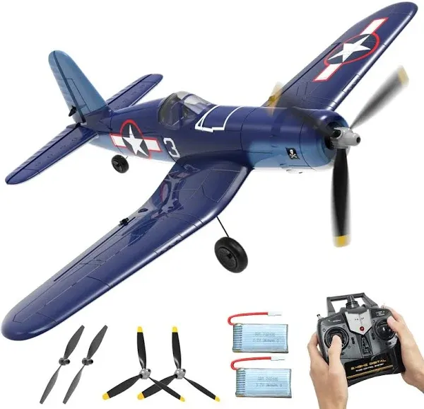 RC Plane 4-CH Remote Control Airplane F4U Corsair RTF Aircraft with One-Key A...