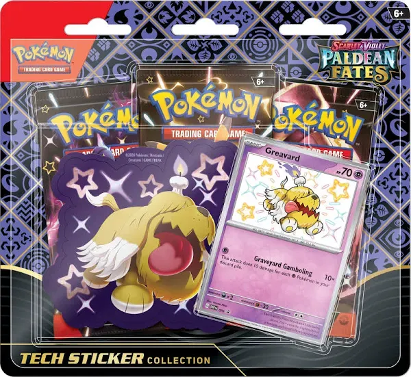 Pokemon Scarlet & Violet Paldean Fates Tech Sticker Collection