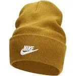 Nike Beanie Unisex Green Yellow Peak Tall Cuff Futura Embroidered Swoosh Hat Cap