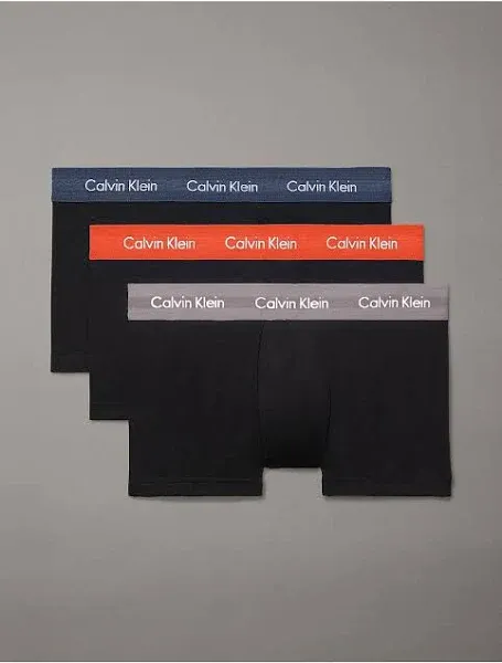 Calvin Klein Men's Cotton Stretch 3-Pack Low Rise Trunk