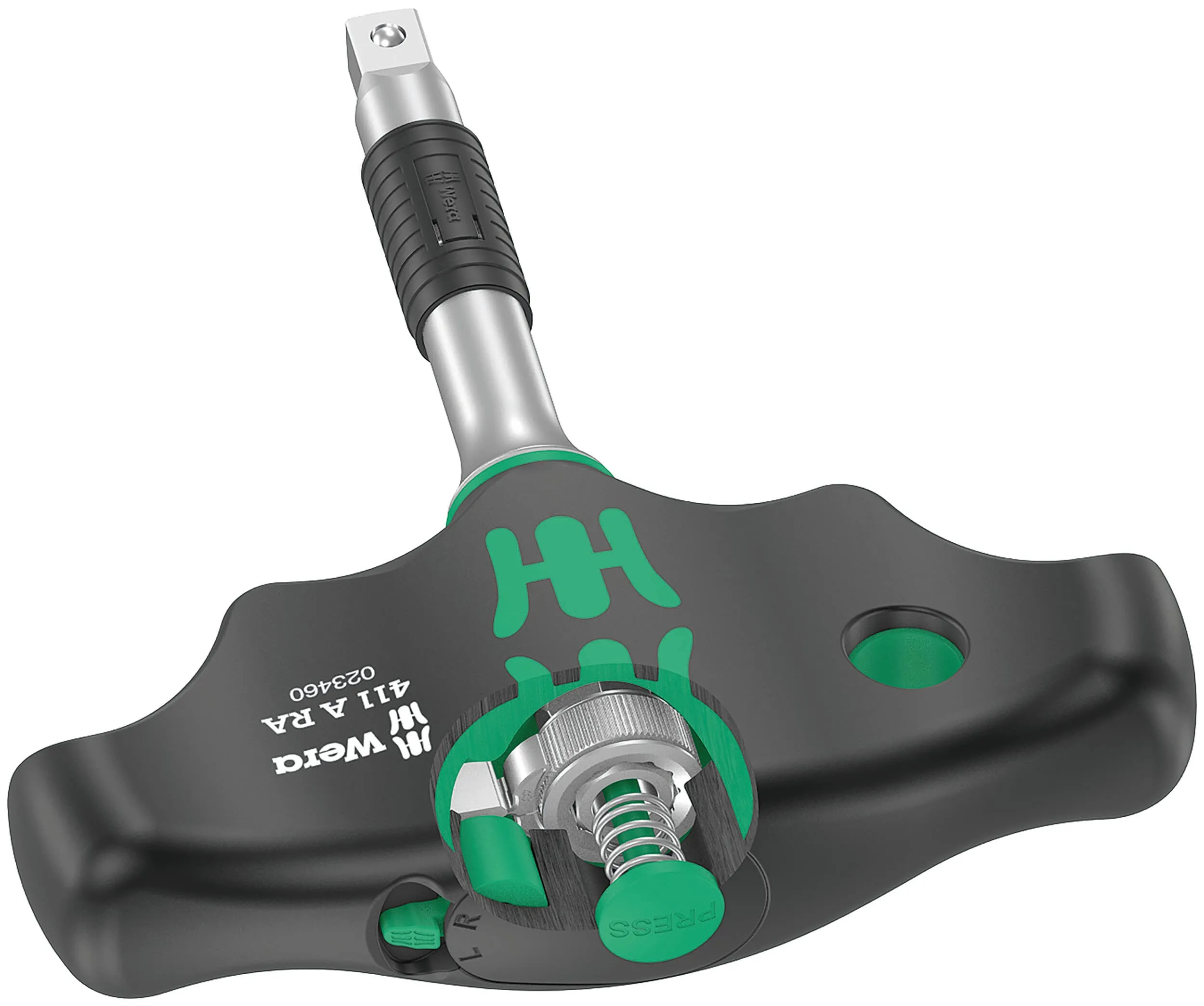 Wera 05023460001 411 A RA T-handle adapter screwdriver with ratchet function