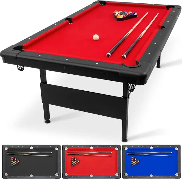 GoSports 7 ft Billiards Table - Portable Pool Table - Includes Full Se