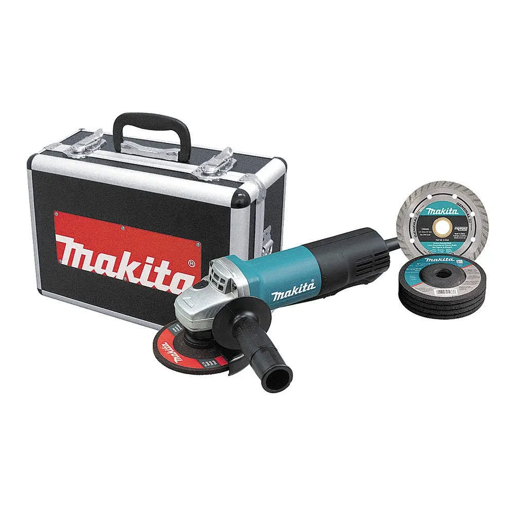 Makita 9557PB Angle Grinder, With Paddle Switch, 4-1/2-In., 7.5-Amp, AC/DC