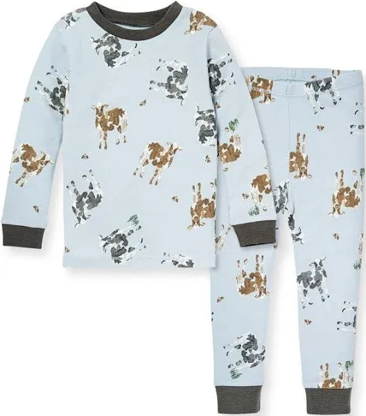 Burt's Bees Baby Burt's Bees Organic Snug Fit Two-Piece Pajamas Mr. Moo