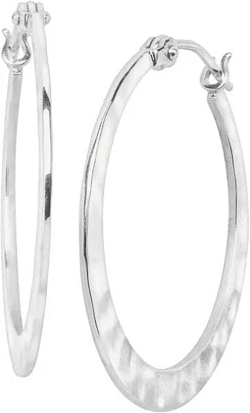 .925 Sterling Silver Hoop Earrings for Women, Jewelry Gift Ideas, Full Circle&#039;