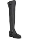 Nans 3 Womens Faux Leather Tall Over-the-knee Boots In Black Smooth - Faux Leather - Polyuretha