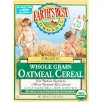 Earth's Best Organic Whole Grain Oatmeal Cereal, 8 oz, 12 Pack