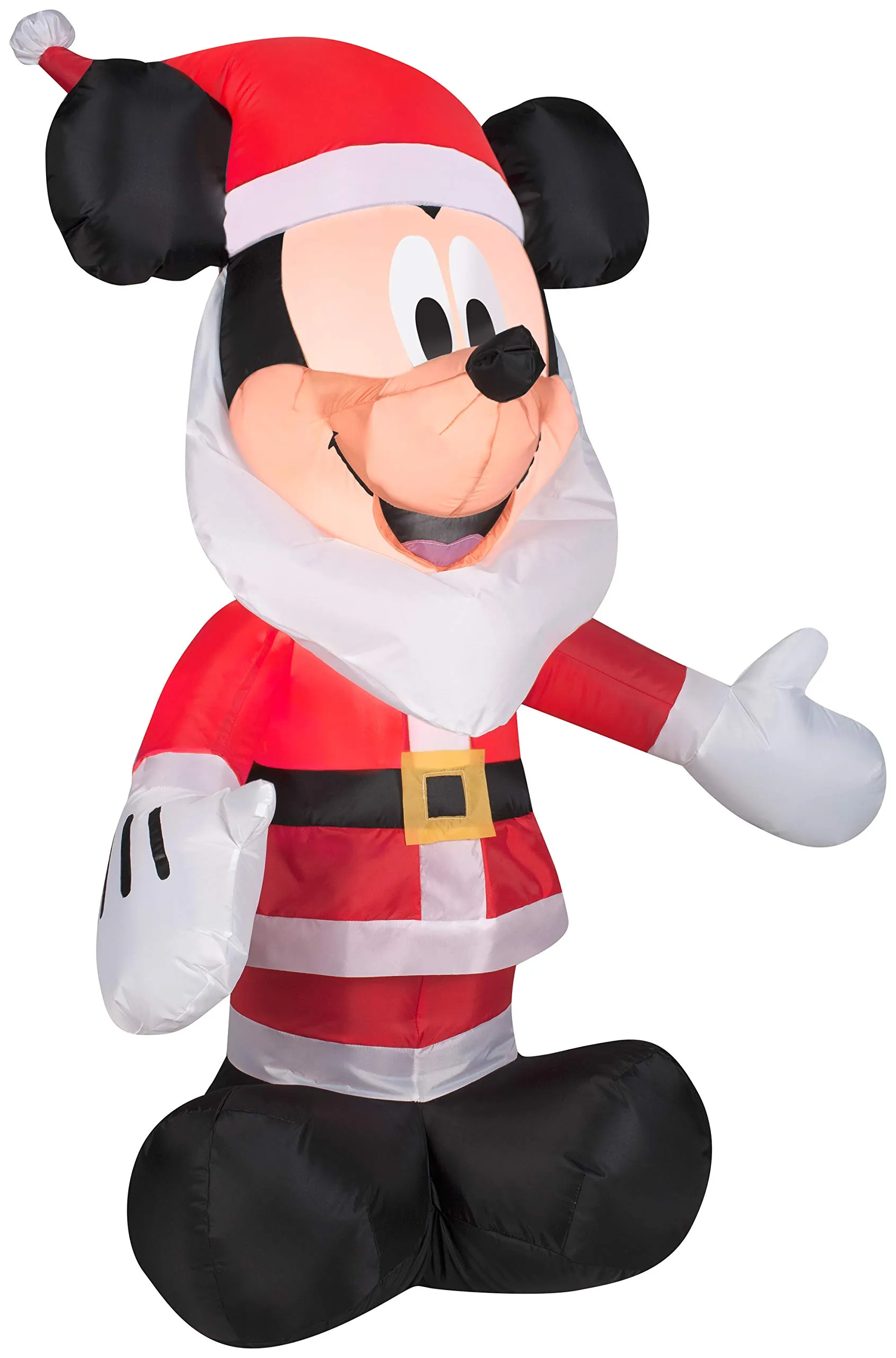 Christmas Disney Lighted Inflatable Santa Claus Mickey Mouse Air Blown 3.5 Feet