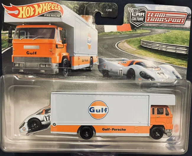 2022 Hot Wheels Car Culture Team Transport #41 Porsche 917 LH Fleet Flyer Gulf