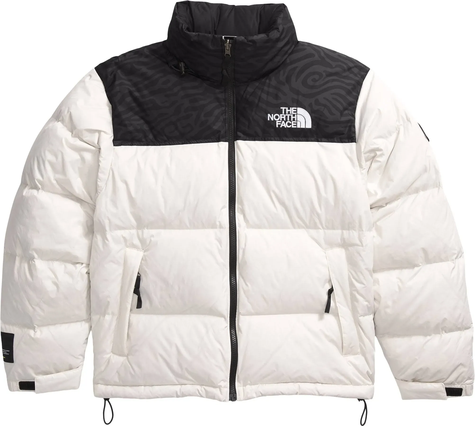 1996 Retro Nuptse Jacket (white dune /  black / tiger stripe print)