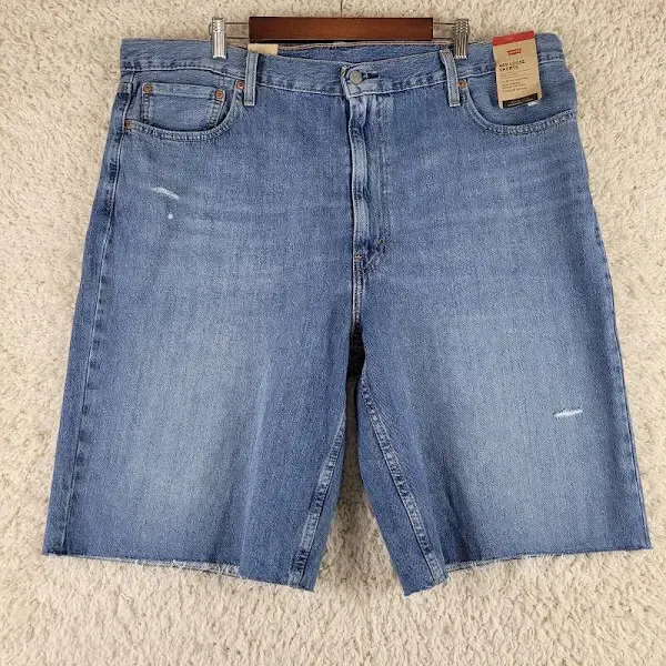 LEVI&#039;S 469 LOOSE $49 Dark Blue Denim Cotton SHORTS Men&#039;s Sz 30 FAST SHIP!